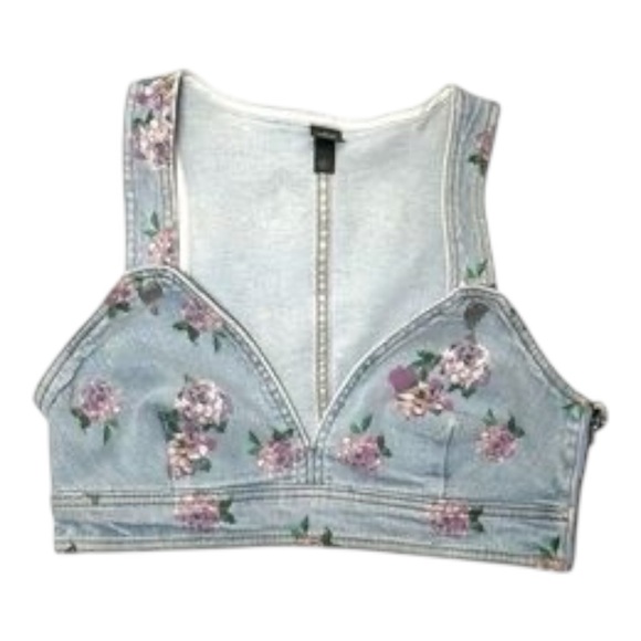 Wild Fable size L 90s inspired floral bralette vest - Picture 2 of 9
